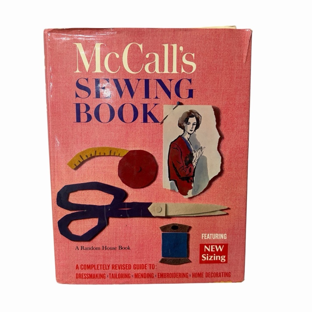 Vintage 1968 McCalls Sewing Book Random House Revised Edition Hardcover Guide